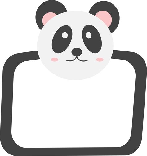 panda rostro, marcos animal rostro. 20647505 PNG