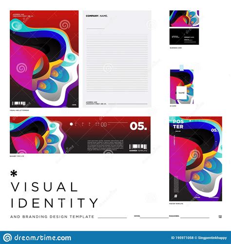 Vector Abstract Background Illustration Visual Identity Brand Template ...