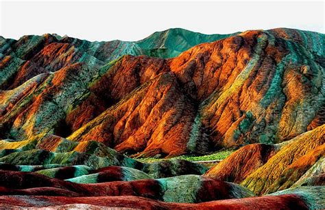 China's rainbow mountains - in pictures