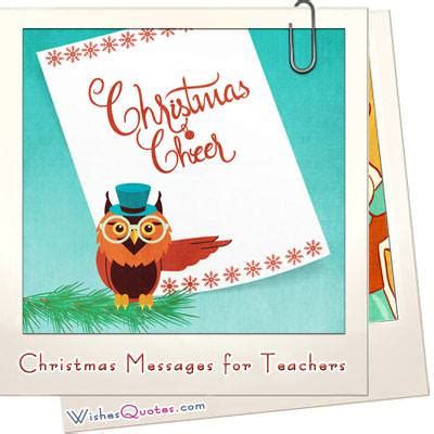 Christmas Messages For Teachers By WishesQuotes