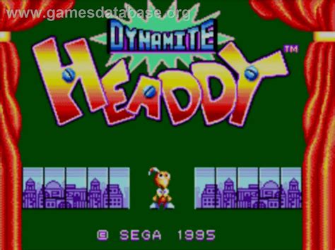 Dynamite Headdy - Sega Master System - Artwork - Title Screen