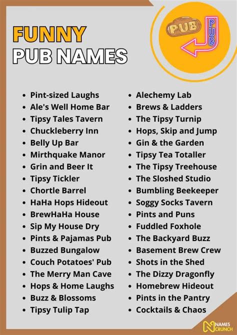 595+ Funny Pub Names [Unique Ideas] - Names Crunch