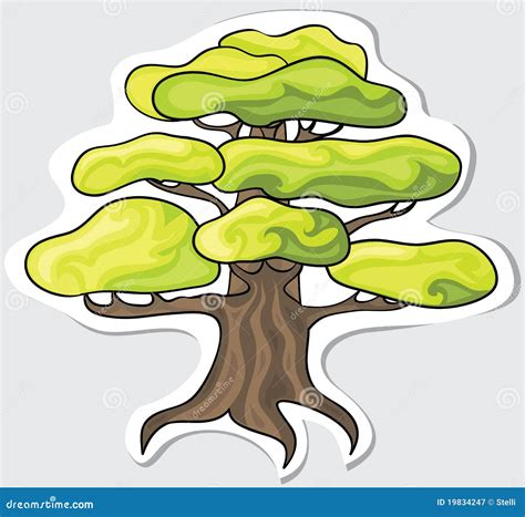 Stylized tree. stock vector. Illustration of environmental - 19834247