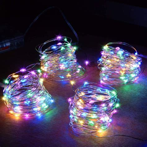 Multicolor Fairy Lights 30 LEDs 10 Feet Multicolored Battery Operated Mini LED String Lights 4 ...