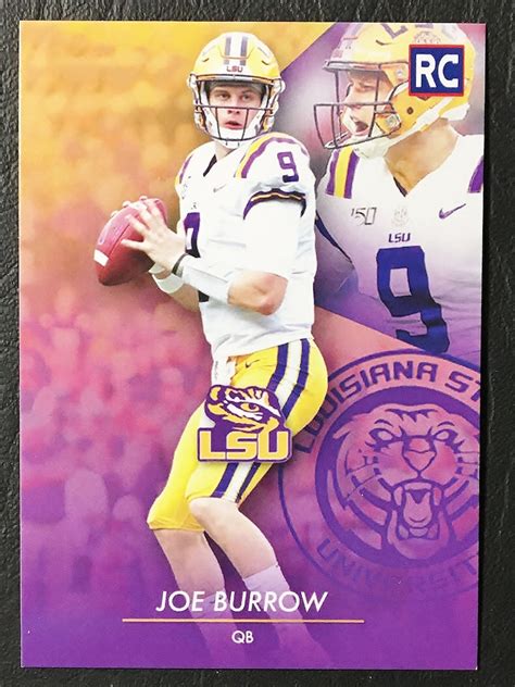 2020 Joe Burrow LSU Custom Rookie Card Mint Condition | Etsy