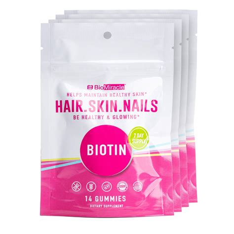 Hair, Skin, Nails Gummies 14ct (4 Pack) Month Supply – biomiraclenutrition