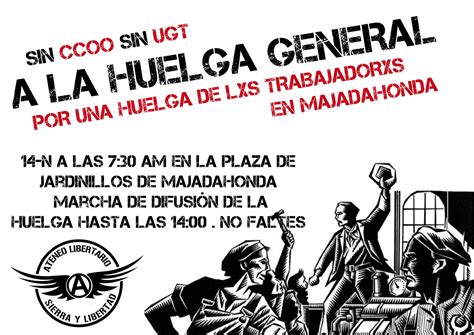 Madriz Rebelde: [Majadahonda] Movilizaciones Huelga General 14N