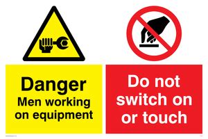 Danger men working sign from Safety Sign Supplies