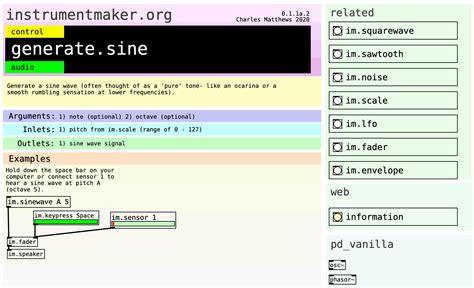 instrument-maker | A framework for making digital instruments with sensors, driven by a need to ...