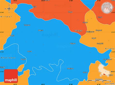 Political Simple Map of Banda