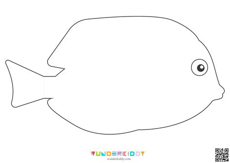 Free Printable Fish Outline Template Pages for Paper Crafts