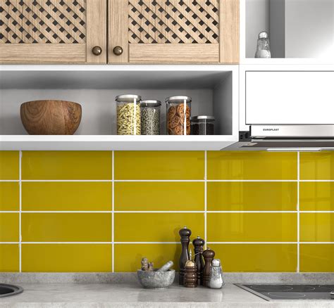 Yellow Kitchen Tiles