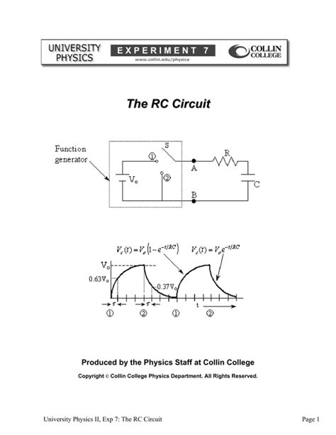 The RC Circuit