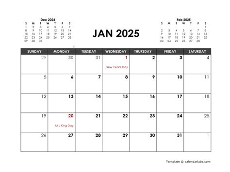 2025 Monthly Planner Word Template - Free Printable Templates