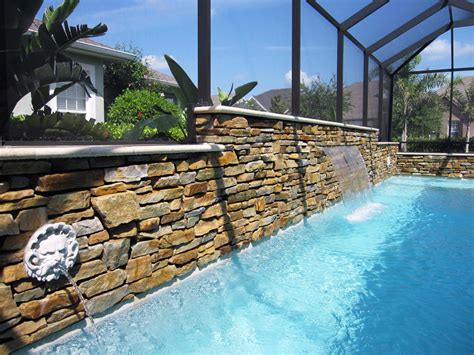 Custom Pool Waterfall by Waterscapes - Example 14