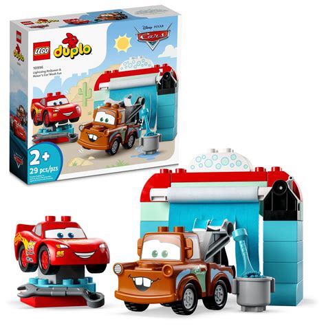 Buy LEGO DUPLO Disney and Pixar's Cars Lightning McQueen & Mater's Car ...