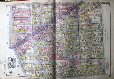 1924 FLATBUSH DITMAS PARK BROOKLYN NY EAST 18TH ST TO ROGERS AV ATLAS MAP | eBay