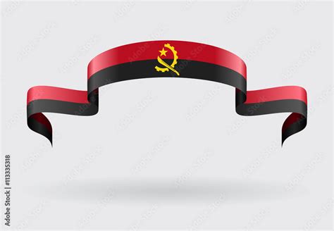 Angolan flag background. Vector illustration. Stock Vector | Adobe Stock