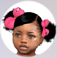 Ciani Curly Bun | TBZSimz | Sims baby, Sims 4 toddler, Toddler hair sims 4