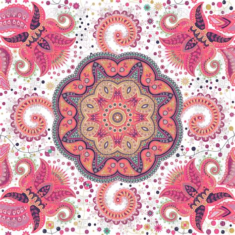 paisley flower vector - Clip Art Library