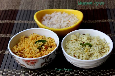 Vysya's Delicious Recipes: Soft Idiyappam - Idiyappam Varieties - Sevai - Nool Puttu