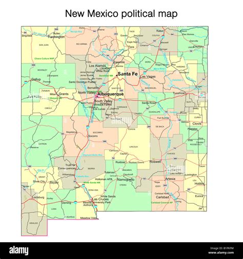 Political Map Of New Mexico