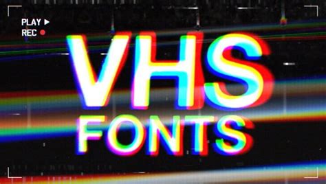 Vhs Font – Browse Free Fonts to Download with our Generator | Free fonts download, Free font, Fonts