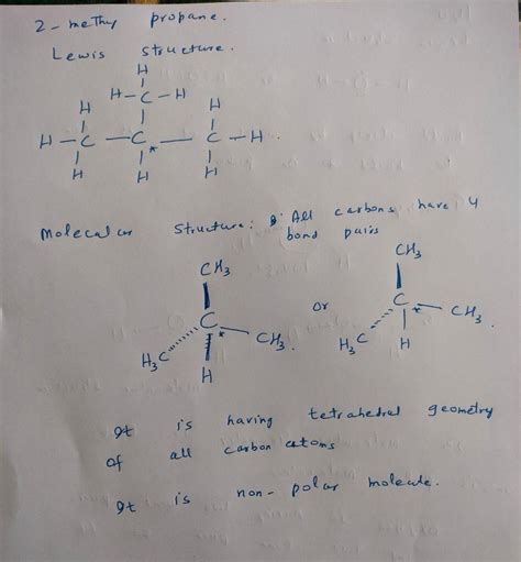 [Solved] 5) 2-methylpropane, C4H10 Draw the Lewis Structure. Include ...