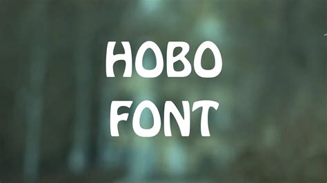 Hobo Font Free Download