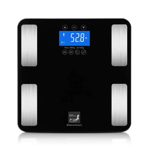Smart Touch Weight Measure 400 lb/0.1kg Digital Scales Track Body Weight,BMI,Fat,Water,Calories ...
