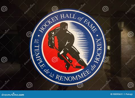 Hockey Hall of Fame logo editorial photo. Image of illustrative - 90095631