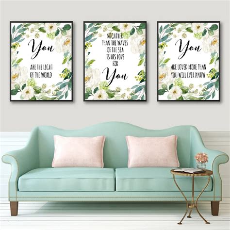 Aliexpress.com : Buy Bible Verses Christian Wall Art Canvas Prints ...