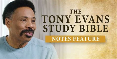 Watch The Tony Evans Study Bible - Special Features