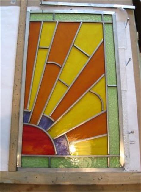 new Art Deco leaded Stained glass panels design & making