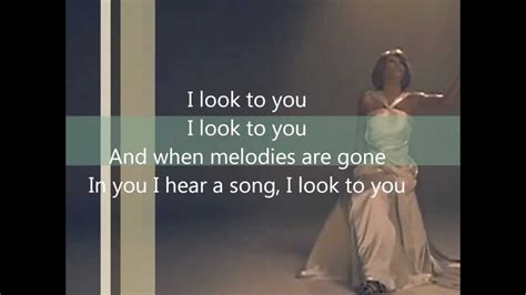 Whitney Houston I Look To You Lyrics.wmv Chords - Chordify