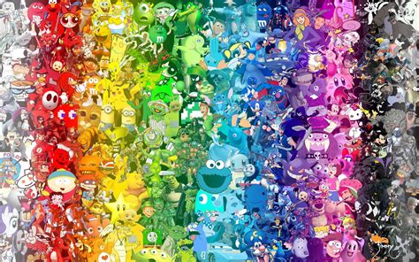 Colorful Cartoon Characters