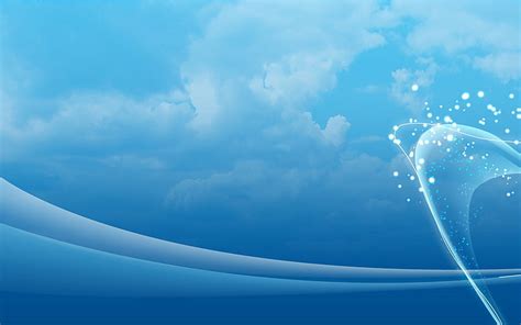 Sky Blue Abstract Wallpaper Hd