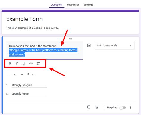 How to Italicize in Google Forms