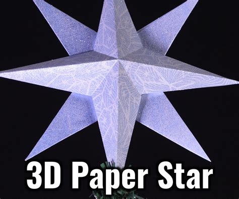 3D Paper Star : 6 Steps (with Pictures) - Instructables