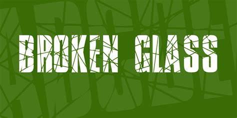 Broken Glass Font FREE Download & Similar Fonts | FontGet