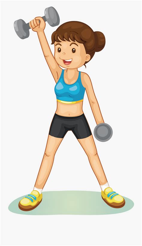 Girl Lifting Weights Clipart , Free Transparent Clipart - ClipartKey