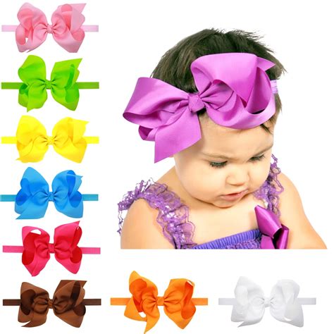 Baby hair bands big hair bows Infant headband Children girls Christmas ...