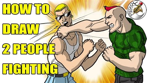 How To Draw People Fighting - Plantforce21