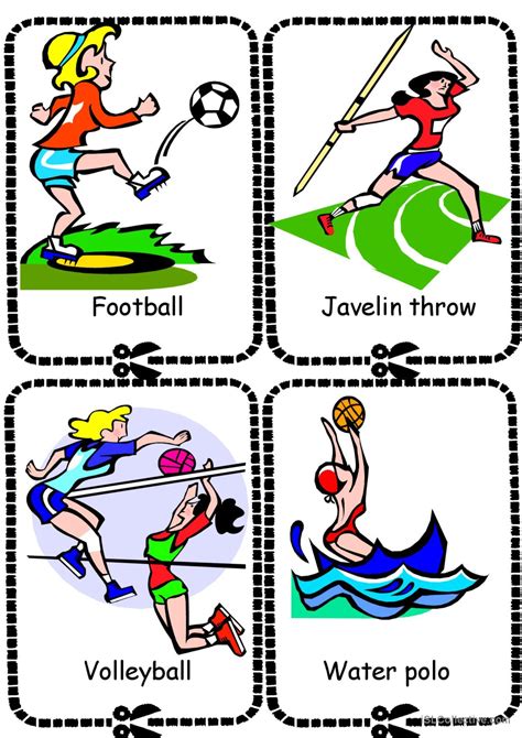 Sports flashcards vocabulary flashca…: English ESL worksheets pdf & doc