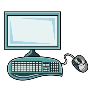 Office Computer And Its Parts Vector, Computer, Keyboard, Mouse PNG and Vector with Transparent ...