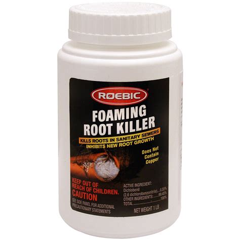 Roebic Laboratories Foaming Root Killer 1LB ROOT KILLER - Kills Roots ...