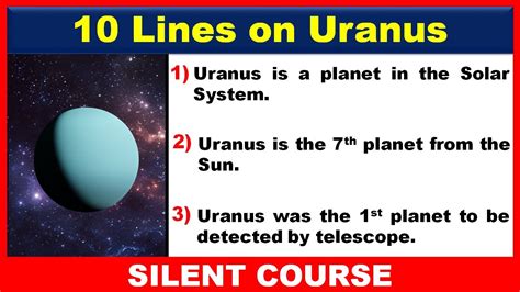 10 Lines on Uranus In English | Few Lines on Uranus Planet | Few ...