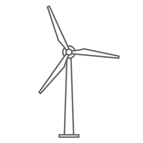 Wind Turbine Clipart Black And White