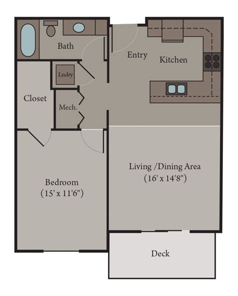 One Bedroom Condo Floor Plan | www.cintronbeveragegroup.com