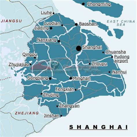 Shanghai Map, Map of Shanghai's Tourist Attractions and Subway ...